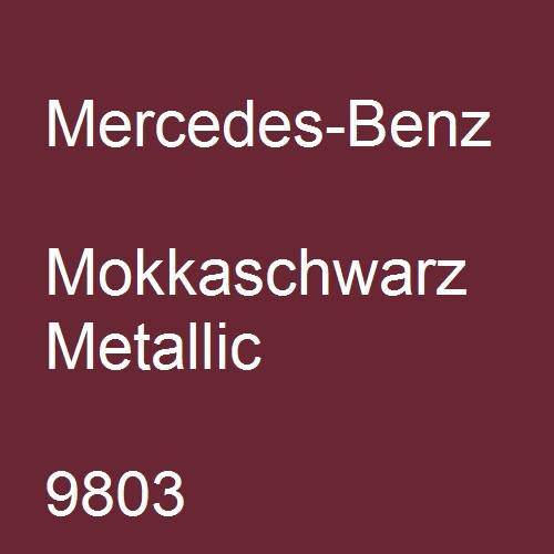 Mercedes-Benz, Mokkaschwarz Metallic, 9803.